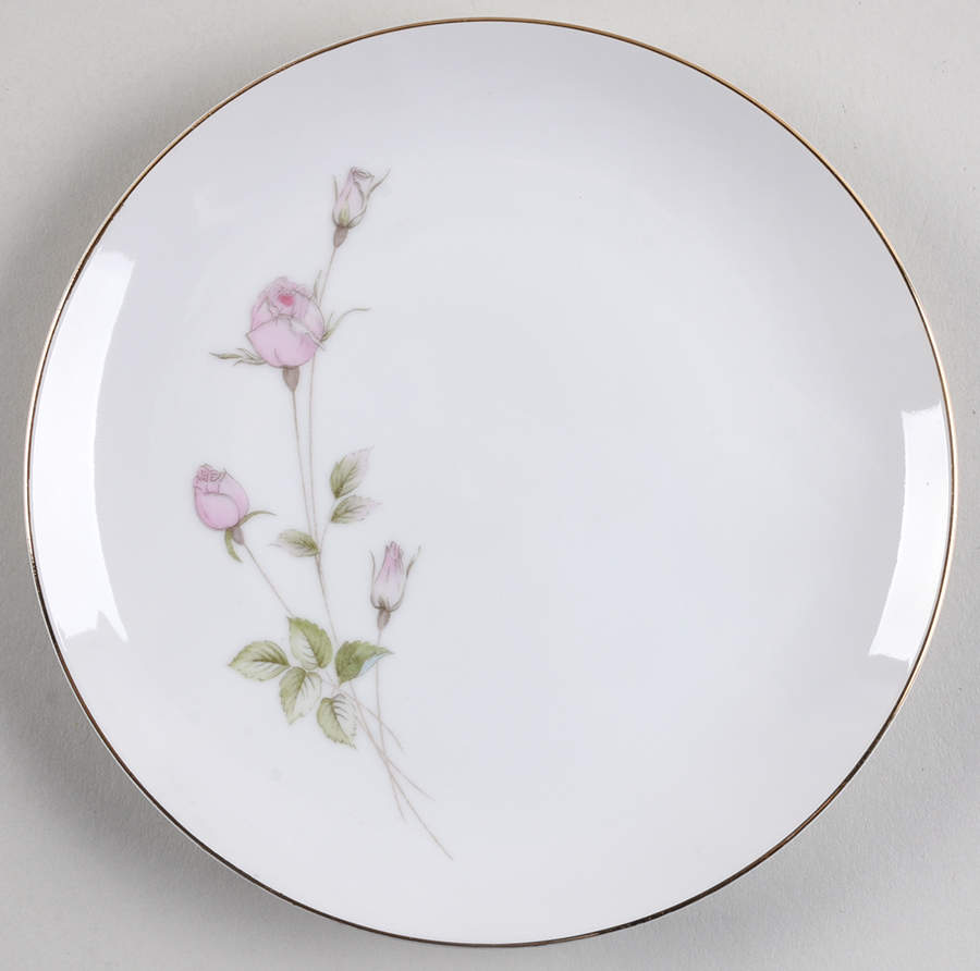 Rose Spray Salad Plate by Fine China of Japan-1
