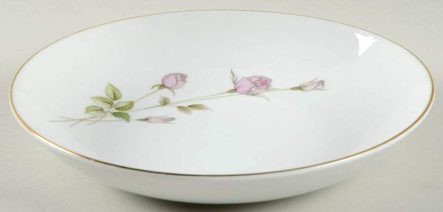 Rose Spray Coupe Soup Bowl by Fine China of Japan-1