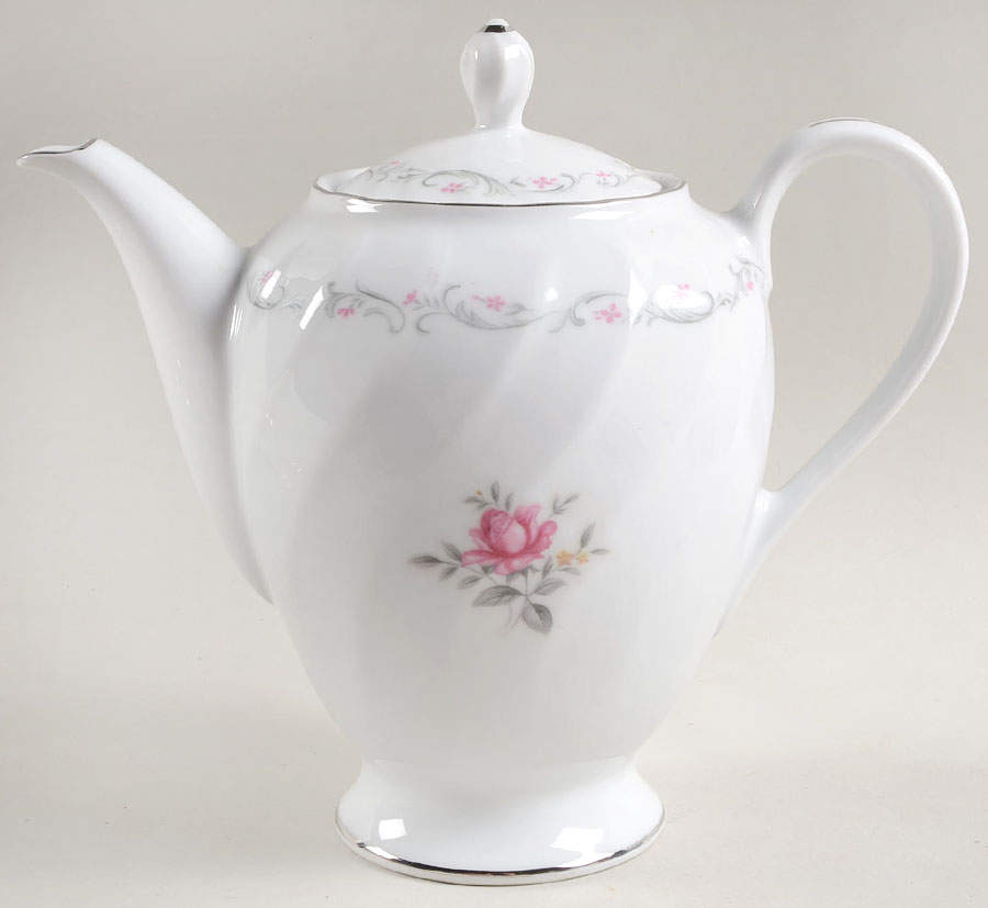 Royal Swirl Coffee Pot & Lid by Fine China of Japan-1