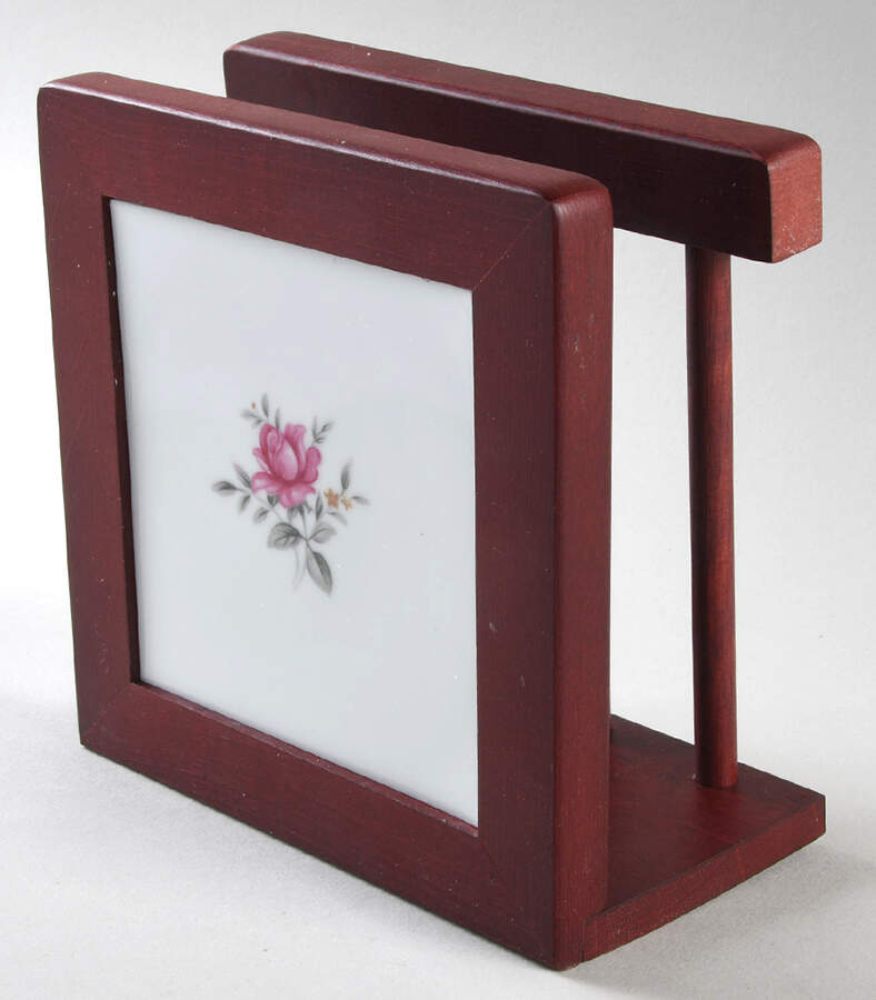 Royal Swirl 6 1/8" Rosewood Napkin Holder  HC by Fine China of Japan-1