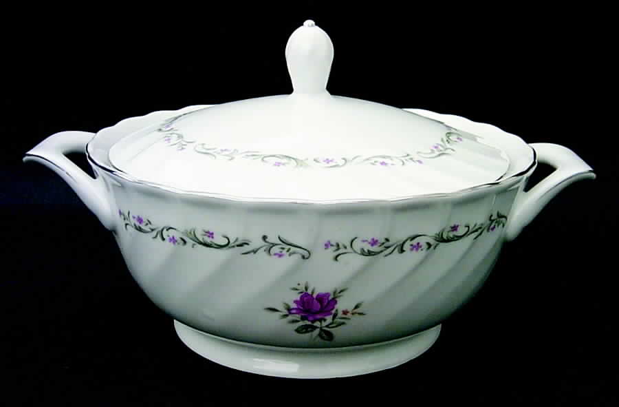 Royal Swirl Round Covered Vegetable by Fine China of Japan-1