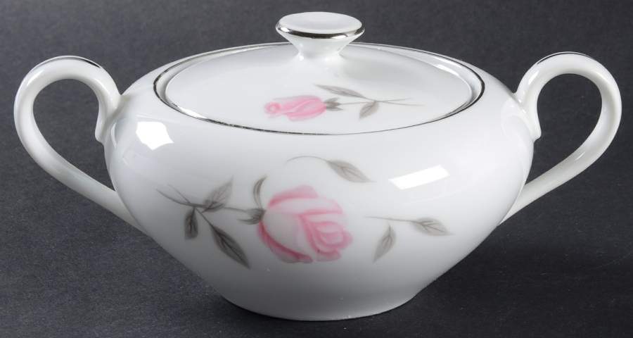 Royalrose Sugar Bowl & Lid by Fine China of Japan-1