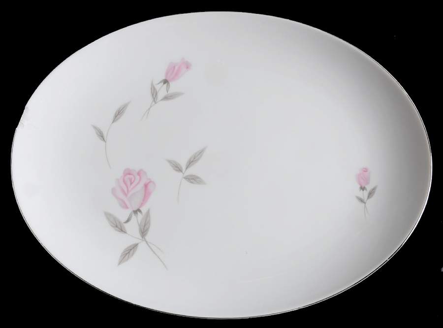 Royalrose 14" Oval Serving Platter by Fine China of Japan-1