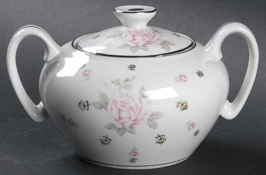 Sandra Sugar Bowl & Lid by Fine China of Japan-1
