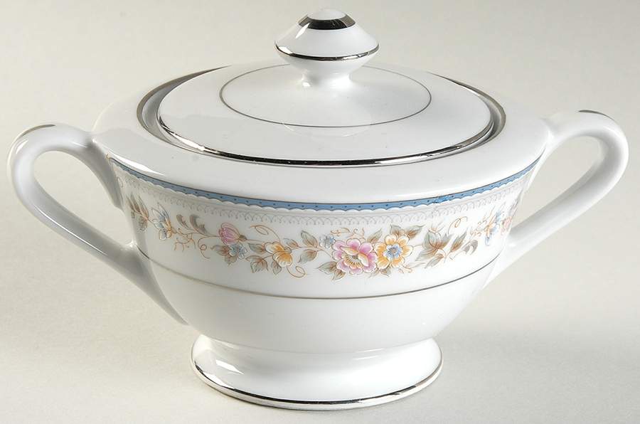 Savannah Sugar Bowl & Lid by Fine China of Japan-1