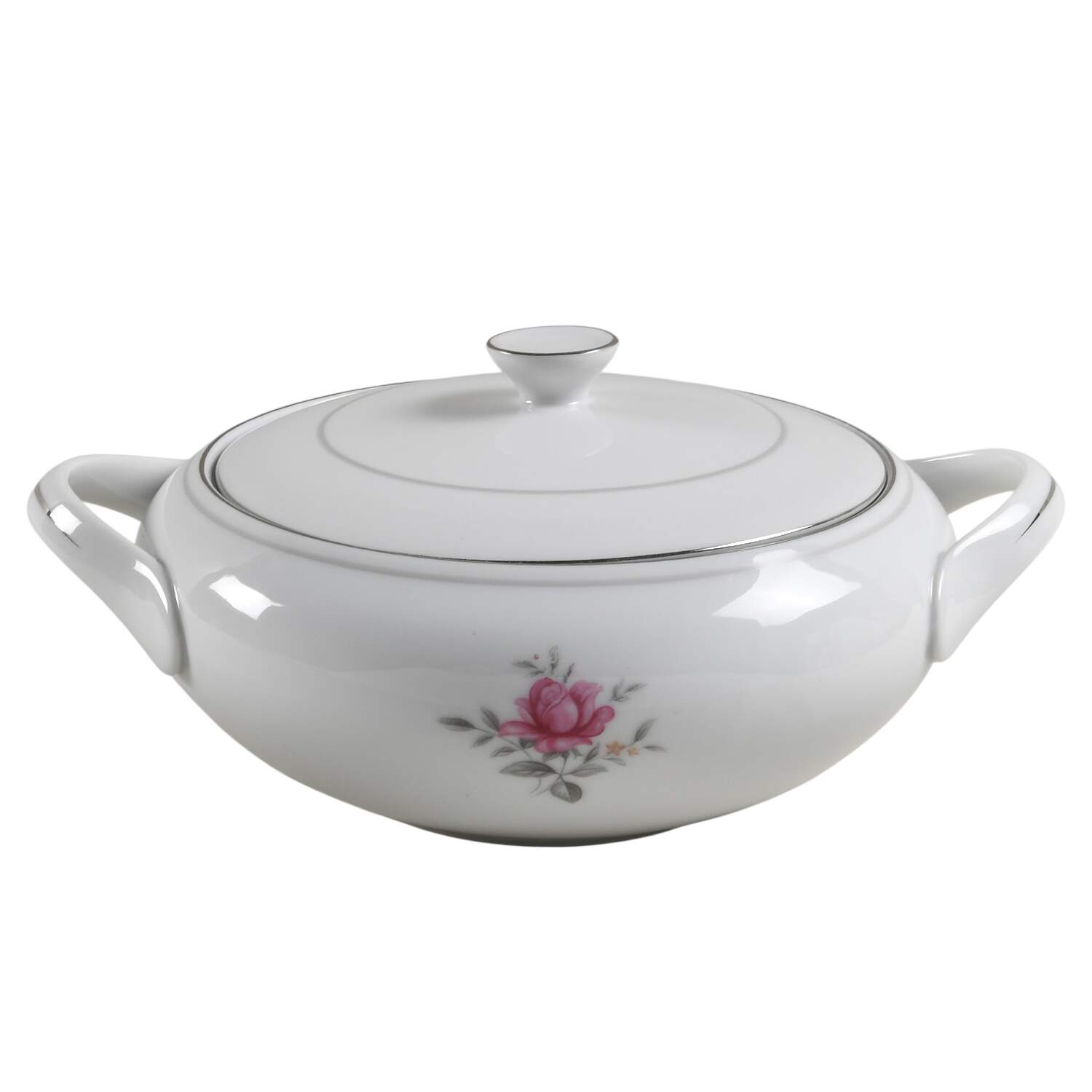 Serenity Round Covered Vegetable by Fine China of Japan-1