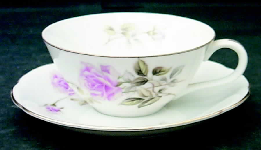 Seville Flat Cup & Saucer Set by Fine China of Japan-1