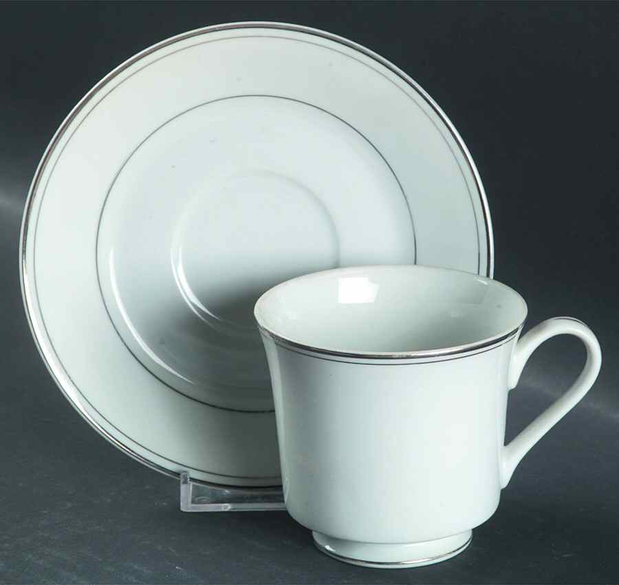 Simplicity Footed Cup & Saucer Set by Fine China of Japan-1