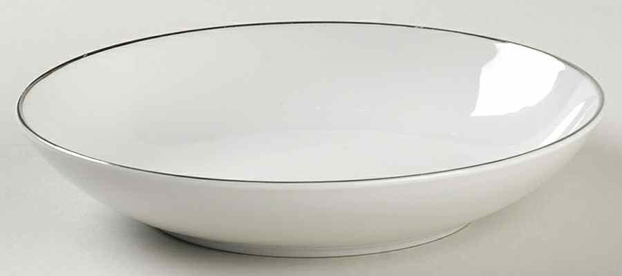Silver White Fruit/Dessert (Sauce) Bowl by Fine China of Japan-1