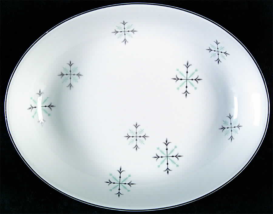 Snow Flake 9" Oval Vegetable Bowl by JCPenney-1