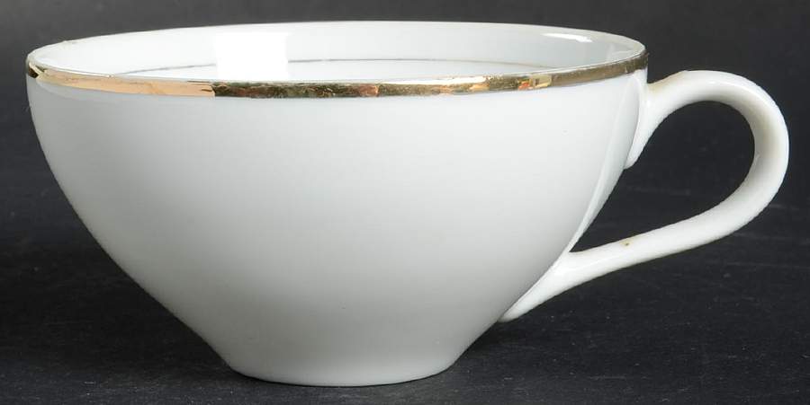 Sonnet (Gold Trim) Flat Cup by Fine China of Japan-1