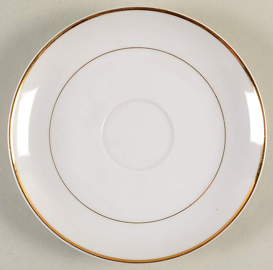 Sonnet (Gold Trim) Saucer by Fine China of Japan-1