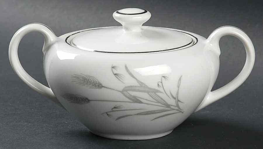 Spring Wheat Sugar Bowl & Lid by Fine China of Japan-1