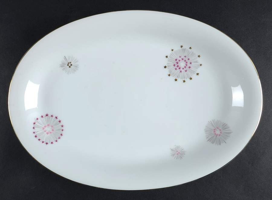 Stardust 14" Oval Serving Platter by Lipper & Mann (L & M)-1