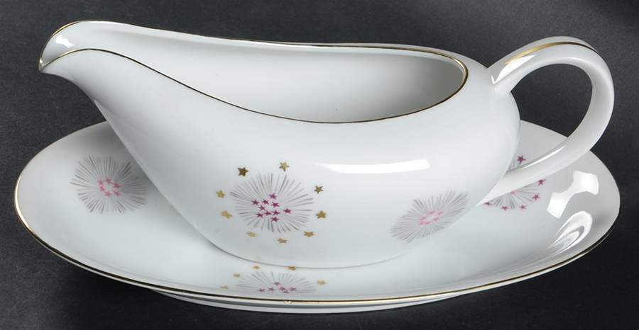 Stardust Gravy Boat & Underplate by Lipper & Mann (L & M)-1