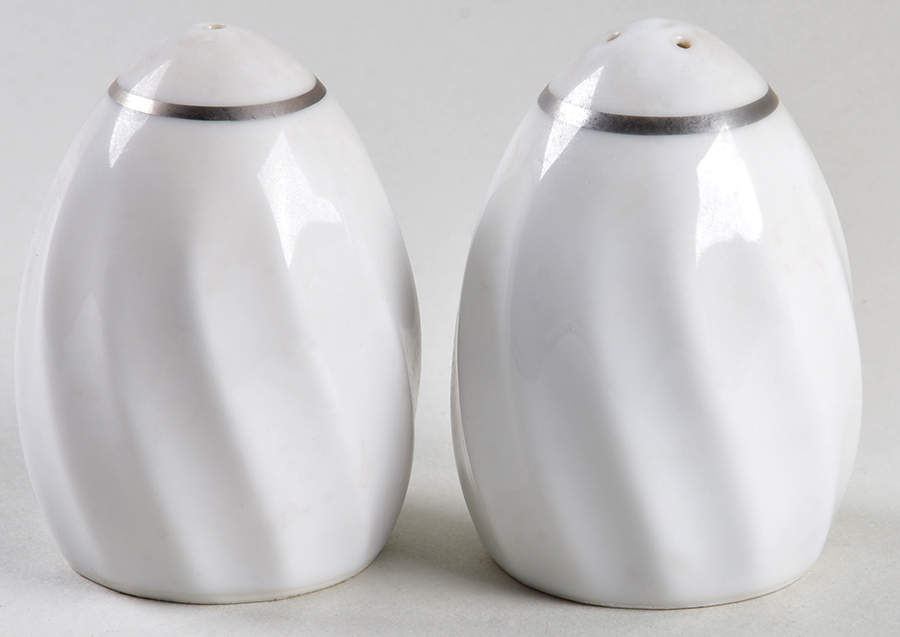 Swirl Salt & Pepper Set by Fine China of Japan-1