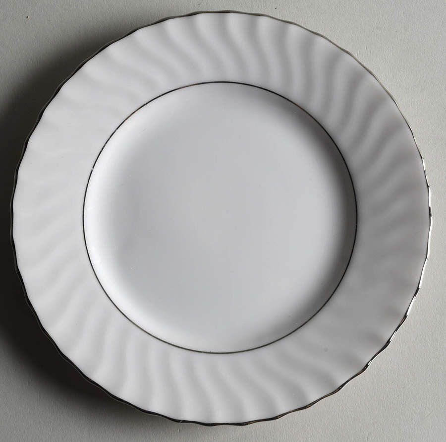 Swirl Bread & Butter Plate by Fine China of Japan-1