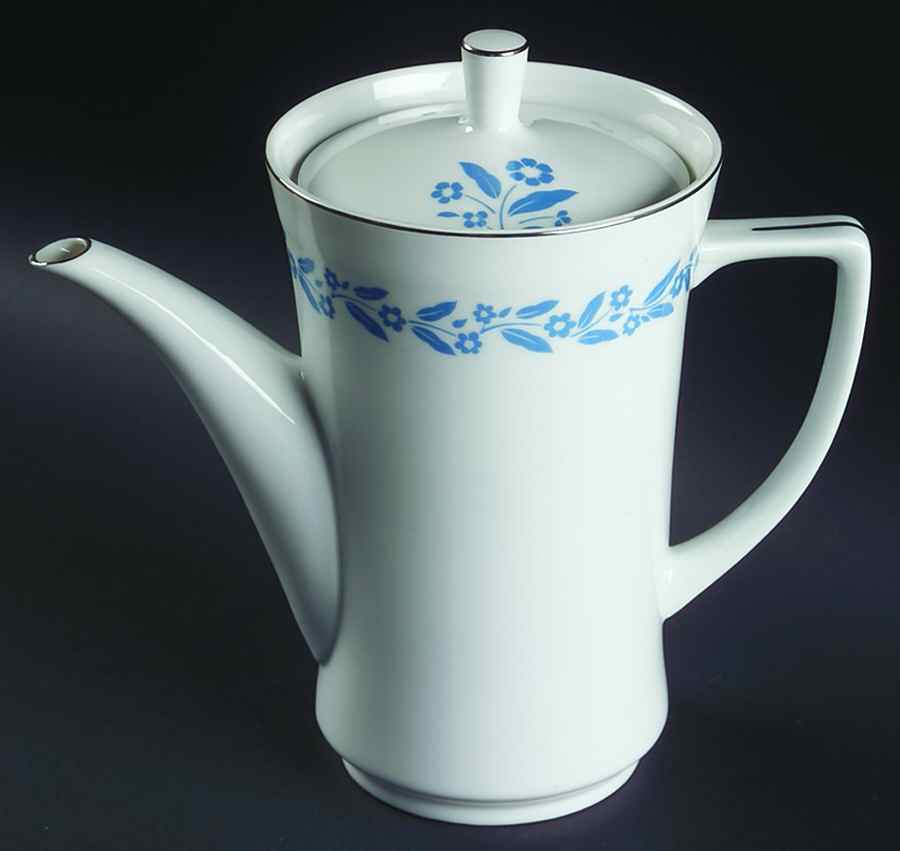 Symphony In Blue Coffee Pot & Lid by Fine China of Japan-1