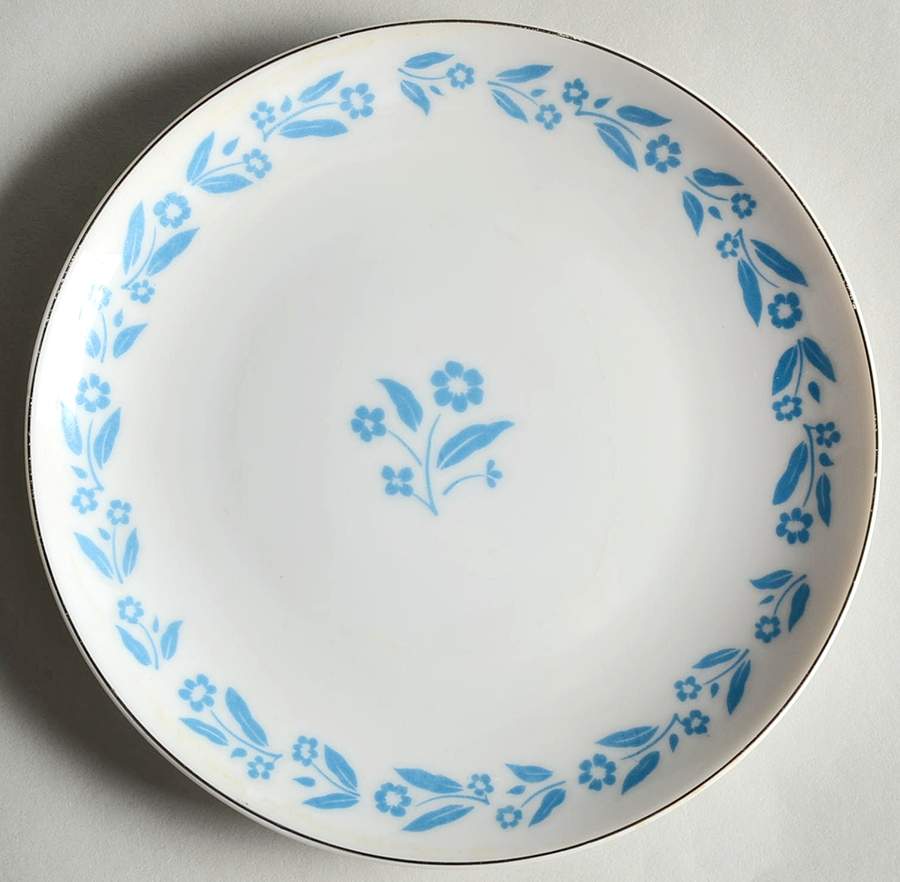 Symphony In Blue Bread & Butter Plate by Fine China of Japan-1