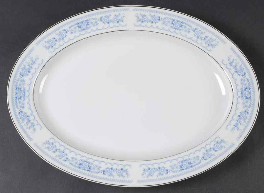 Temptation 14" Oval Serving Platter by Fine China of Japan-1