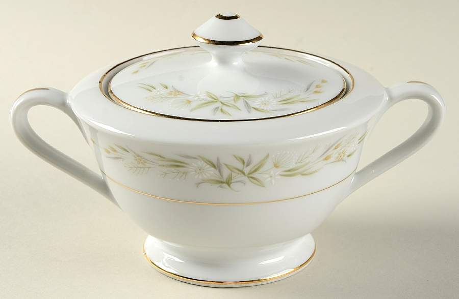 Tiara Sugar Bowl & Lid by Fine China of Japan-1