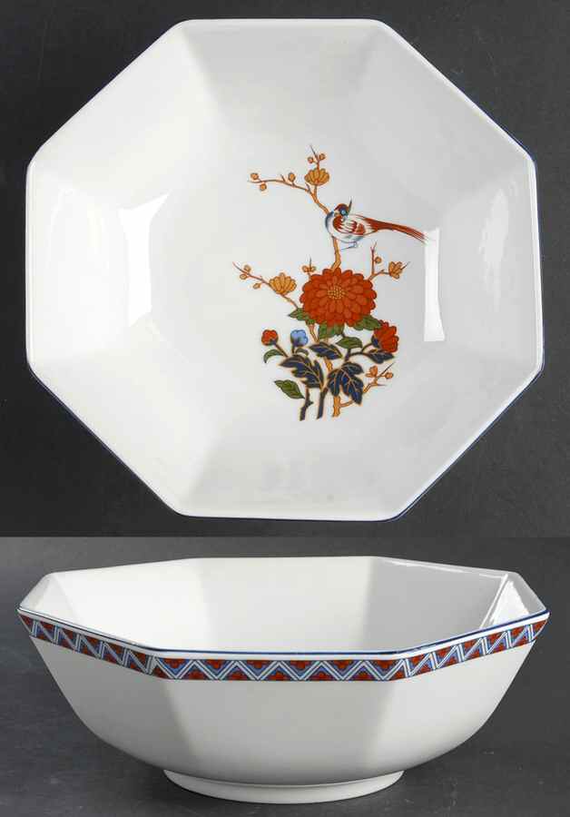 Tranquility 8" Octagonal Vegetable Bowl by Imperial Treasure Co-1
