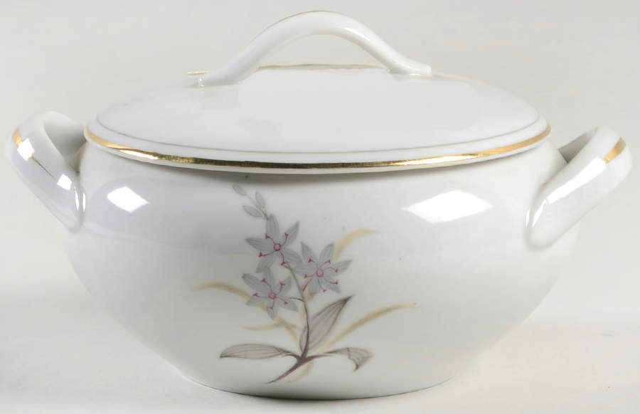 Trent Sugar Bowl & Lid by Fine China of Japan-1