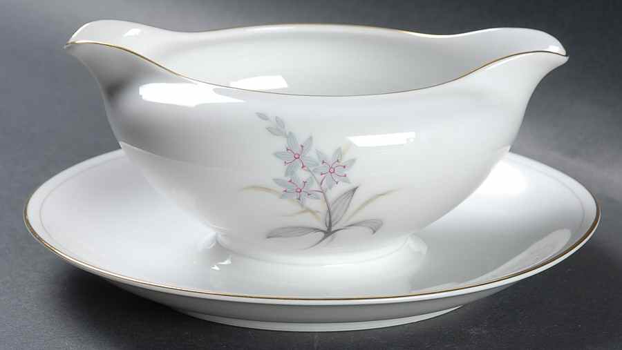 Trent Gravy Boat with Attached Underplate by Fine China of Japan-1