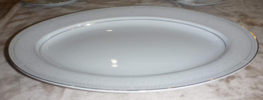 Trousseau 14" Oval Serving Platter by Fine China of Japan-1
