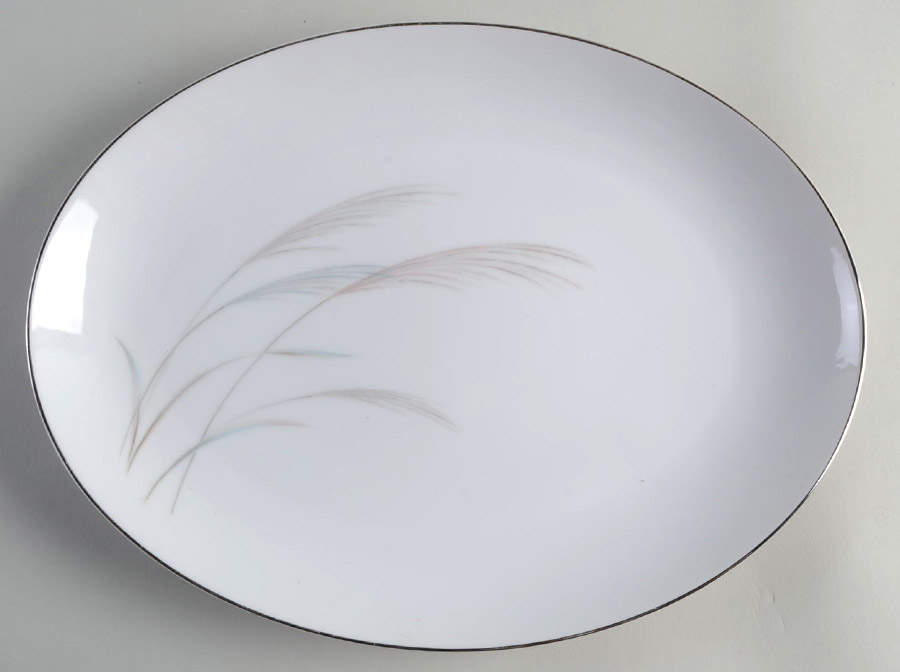 Trade Wind 12" Oval Serving Platter by Fine China of Japan-1