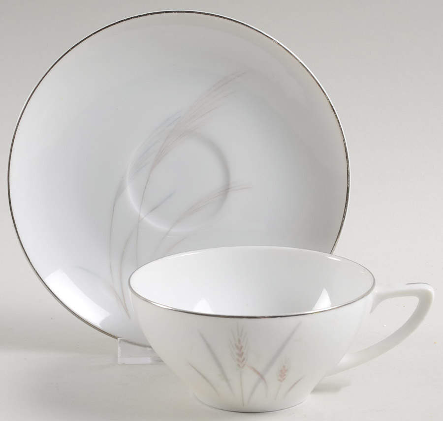 Trade Wind Flat Cup & Saucer Set by Fine China of Japan-1