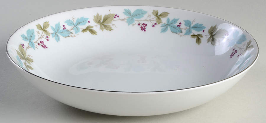 Vintage 9" Round Vegetable Bowl by Fine China of Japan-1