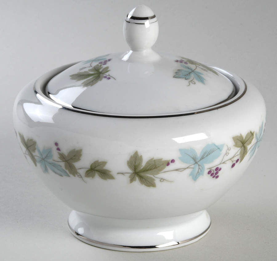 Vintage Sugar Bowl & Lid by Fine China of Japan-1