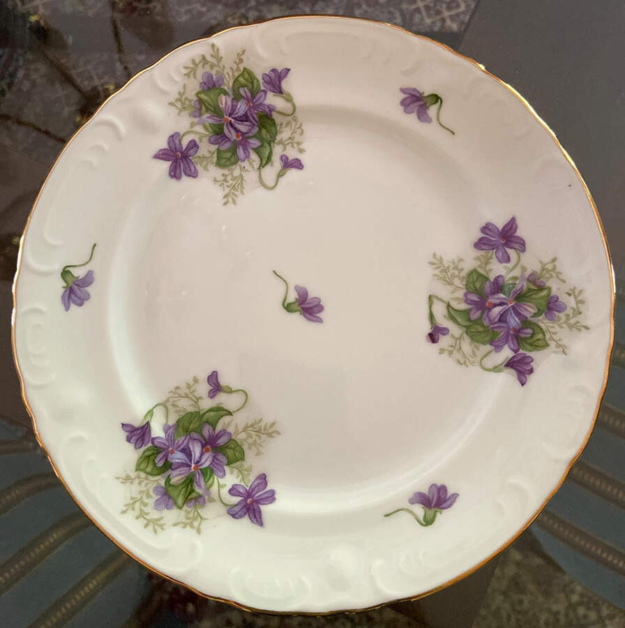Violets Dinner Plate by Fine China of Japan-1