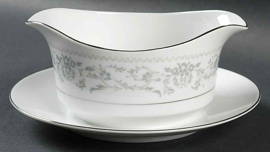 Westbury Gravy Boat with Attached Underplate by Fine China of Japan-1