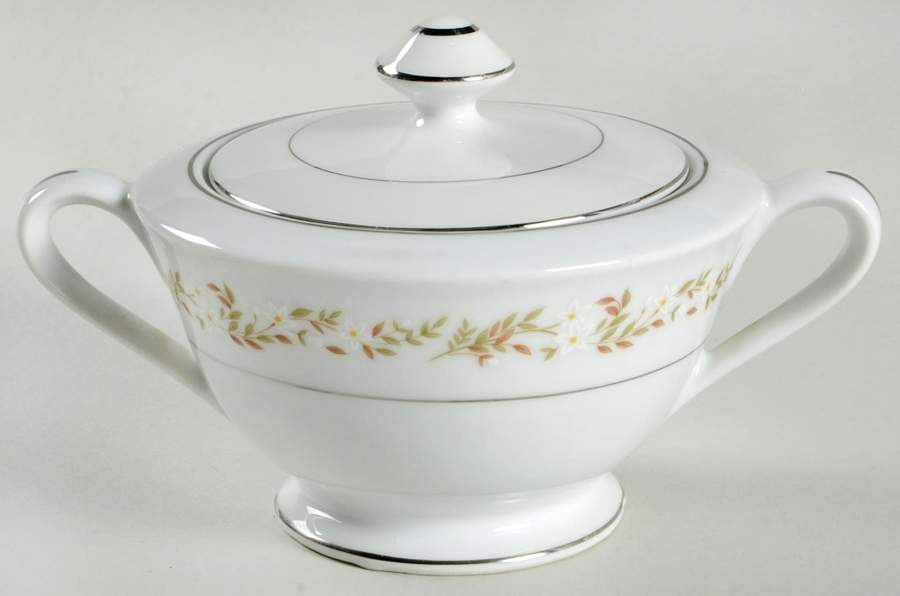 Wesseley Sugar Bowl & Lid by Fine China of Japan-1