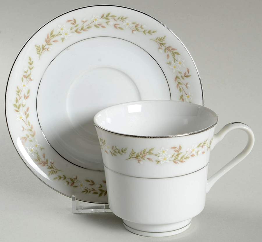 Wesseley Footed Cup & Saucer Set by Fine China of Japan-1