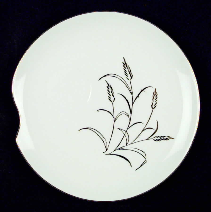 Wheat Snack Plate & Cup Set by Fine China of Japan-1
