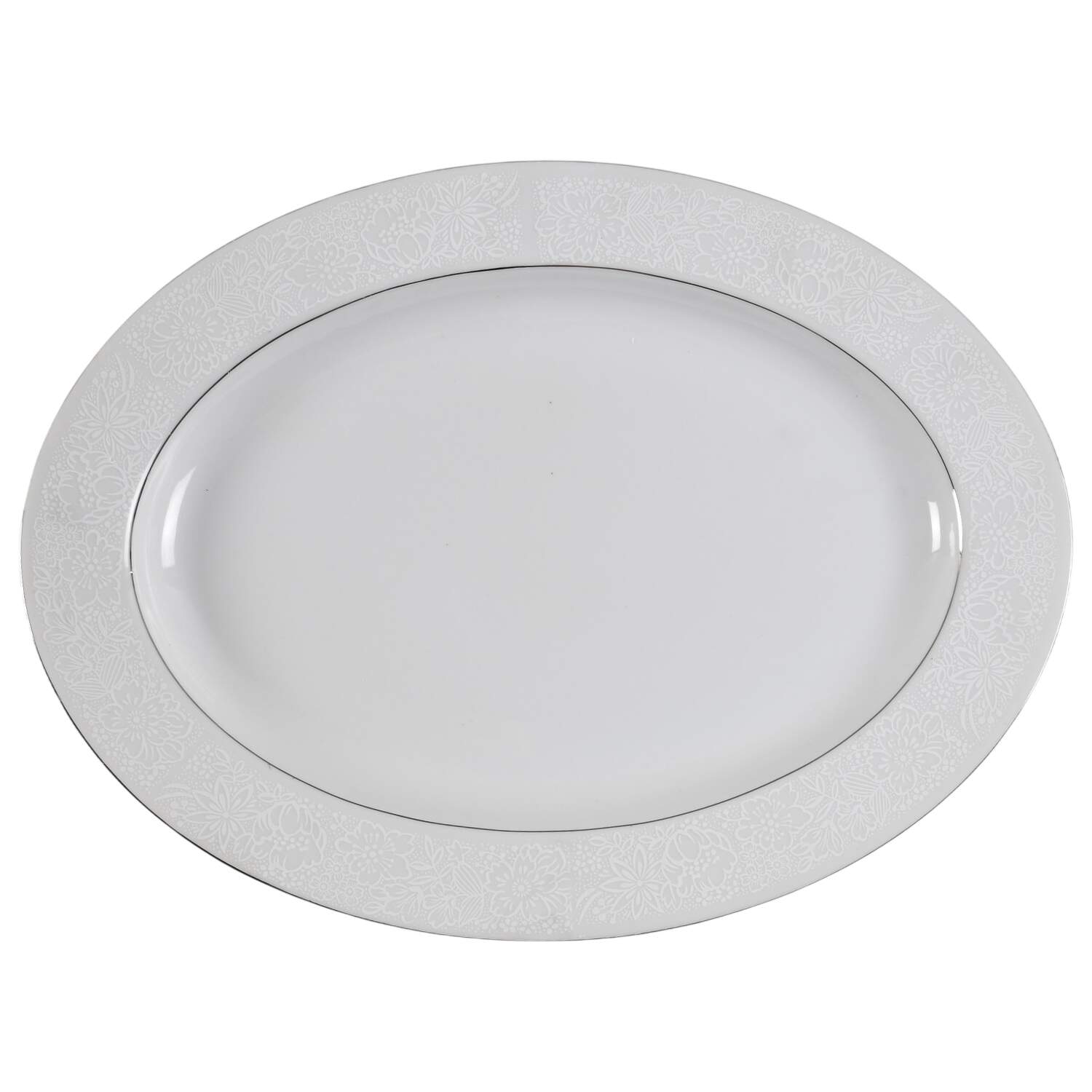 Whitehall 14" Oval Serving Platter by Fine China of Japan-1