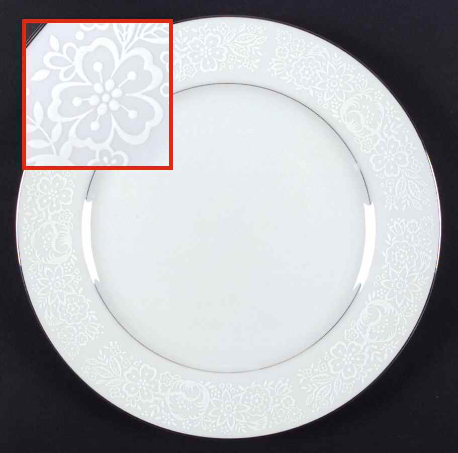 White Mist Dinner Plate by Fine China of Japan-1