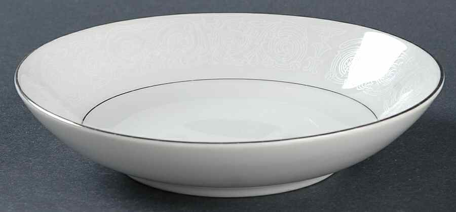 White Mist Fruit/Dessert (Sauce) Bowl by Fine China of Japan-1