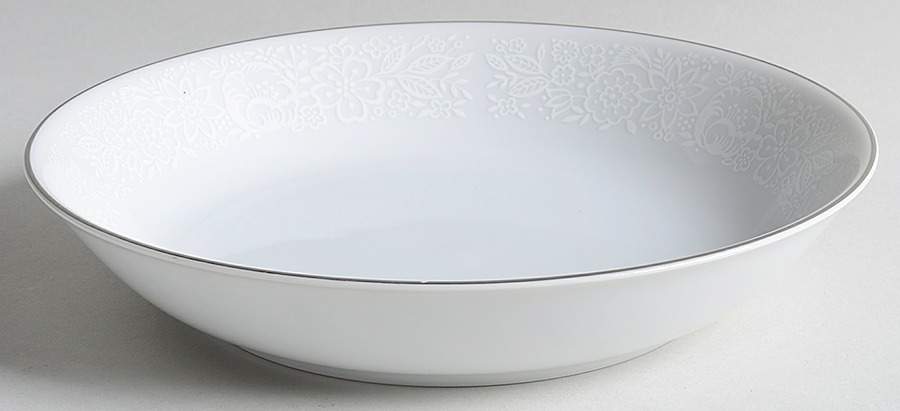 White Mist Coupe Soup Bowl by Fine China of Japan-1