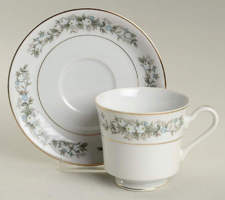 Windsor Footed Cup & Saucer Set by Fine China of Japan-1