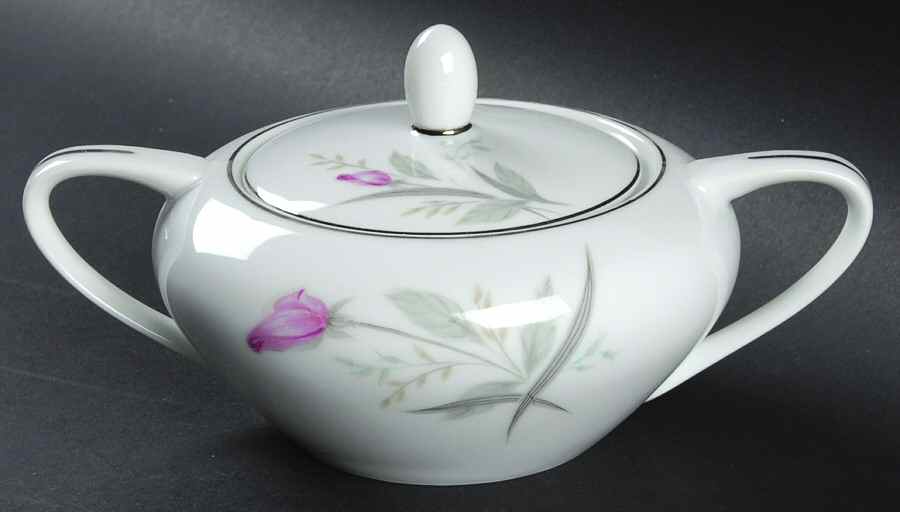 Windsor Rose Sugar Bowl & Lid by Fine China of Japan-1