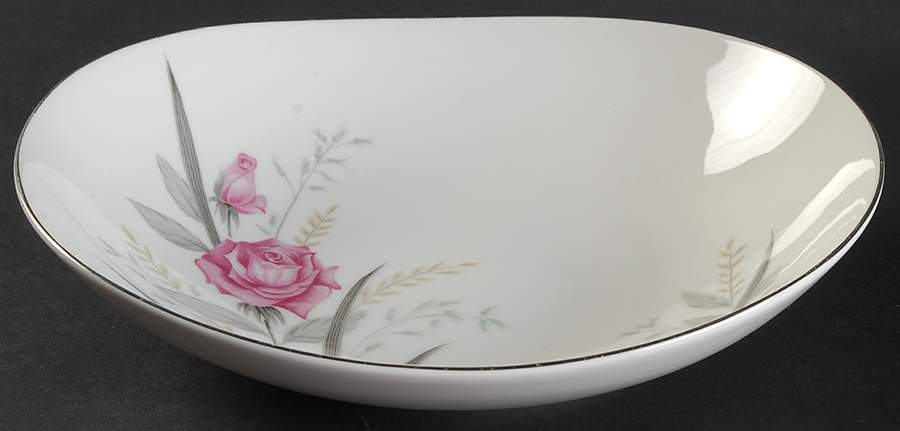 Windsor Rose 9" Oval Vegetable Bowl by Fine China of Japan-1