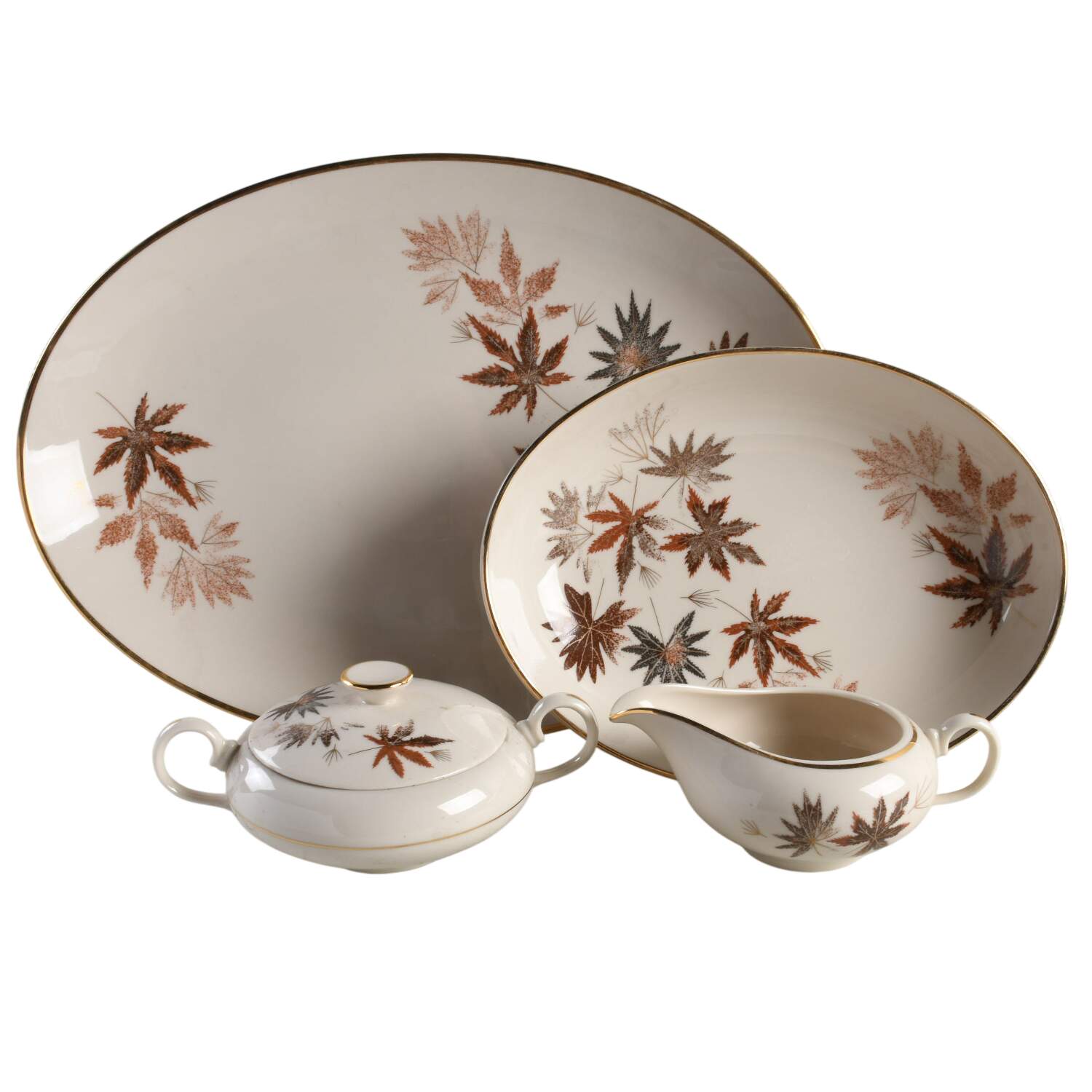 Autumn Symphony (Cream Background) 5 Piece Hostess Set by Fine Arts-1