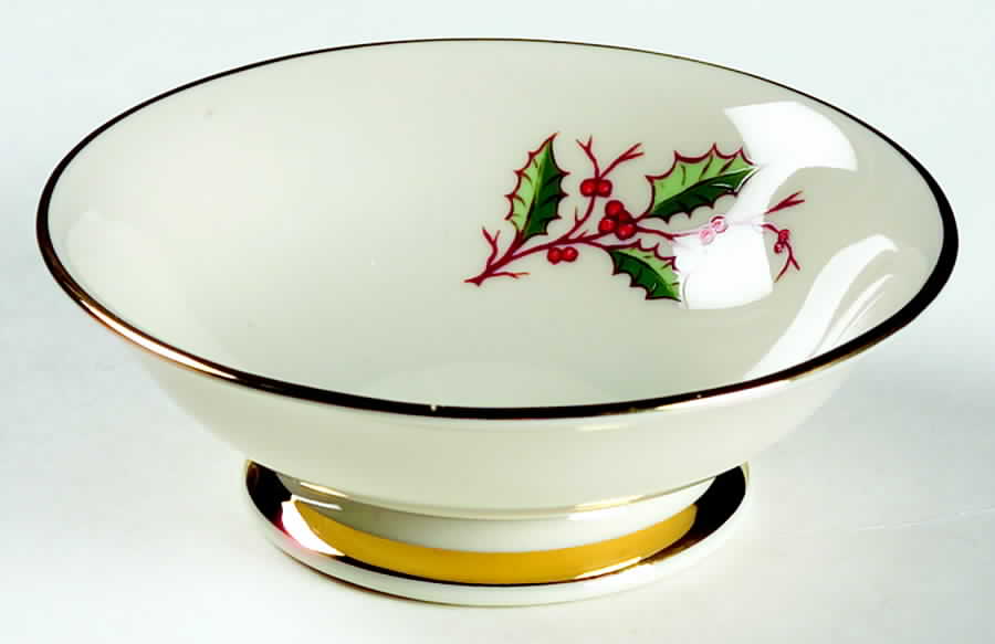 Christmas (Rim) Individual Fruit/Dessert (Sauce) Bowl by Fine Arts-1