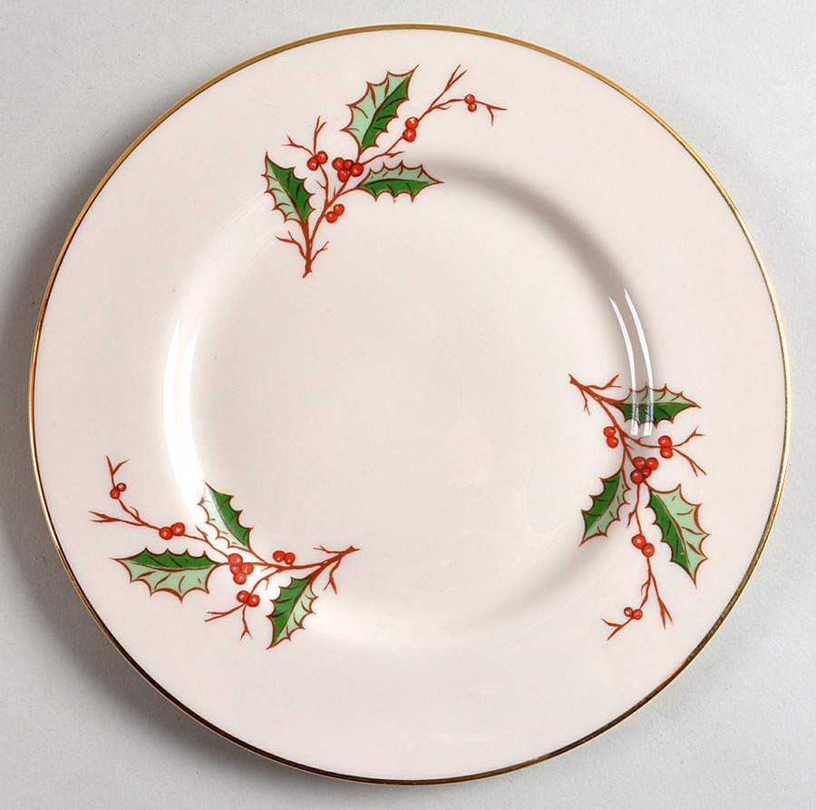 Christmas (Rim) Salad Plate by Fine Arts-1