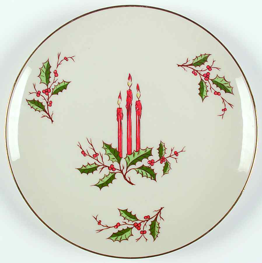 Christmas (Coupe) Salad Plate by Fine Arts-1