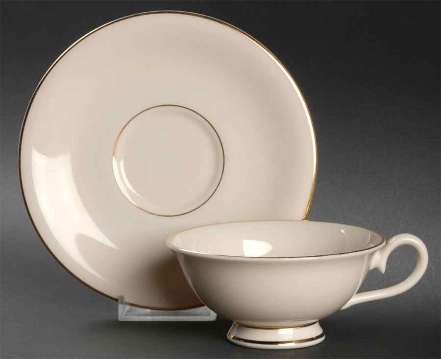 Classic Dignity Gold Footed Cup & Saucer Set by Fine Arts-1